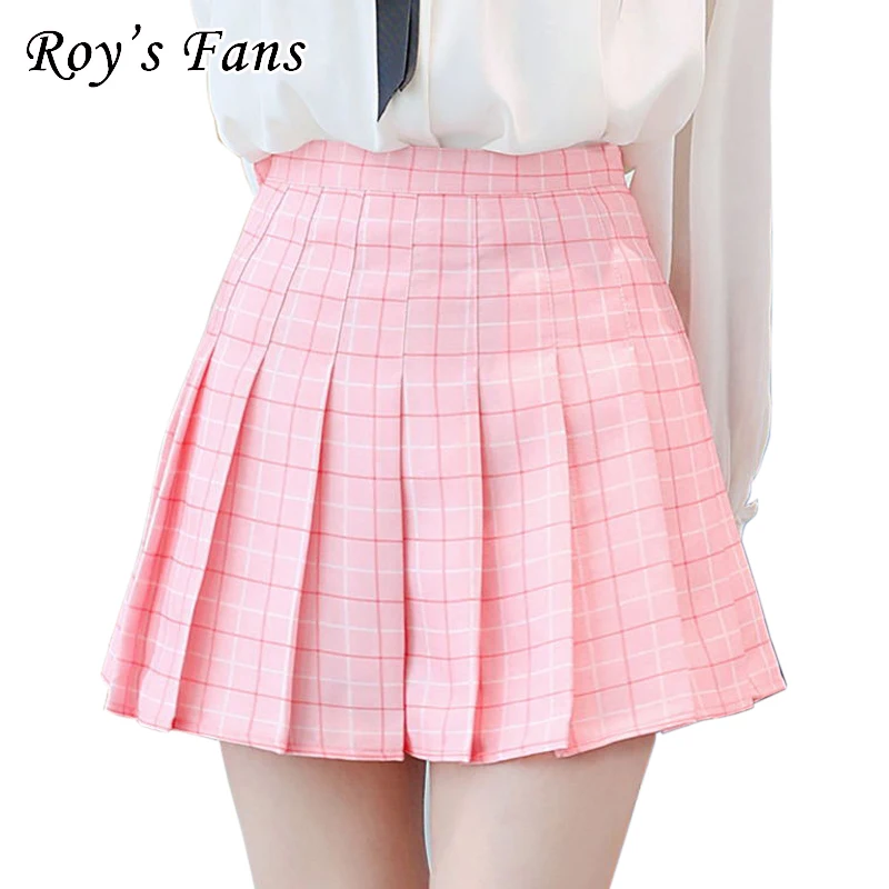 Roy Tifosi delle Donne di Modo di Estate Gonna Scozzese Estate Mini  Lunghezza Dolce Gonna A Pieghe Per Le Donne Tempo Libero Rosa|Skirts| -  AliExpress