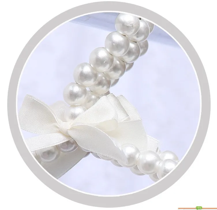 [ ] Одежда высшего качества Нежный белый жемчуг вешалка для Платья для женщин/Бусины вешалка(12 шт./лот
