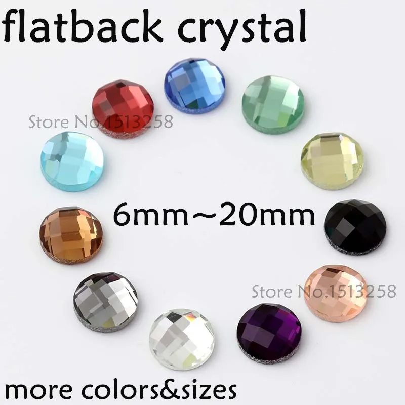

New Arrive Round Chessboard Flat Back Crystal Fancy Stones More Colors 6mm 8mm 10mm 12mm 14mm 16mm 18mm 20mm