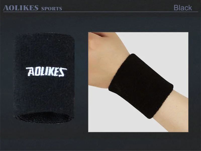 Поддержка запястья защитный бренд браслет Aolikes 1 пара многоцветный общий Баскетбол Спорт, бадминтон защитные браслеты
