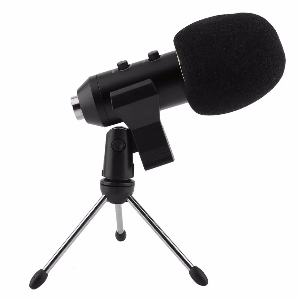 Kebidu MK-F100TL конденсаторный микрофон профессиональный настольный студийный Usb микрофон с подставкой Штатив для компьютерное караоке