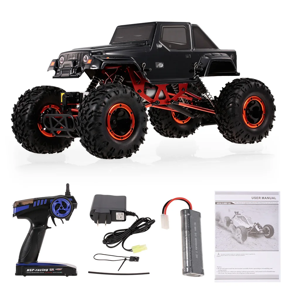 94180 1:10 2 4G 4WD высокоскоростной Радиоуправляемый внедорожник Rock Crawler детский