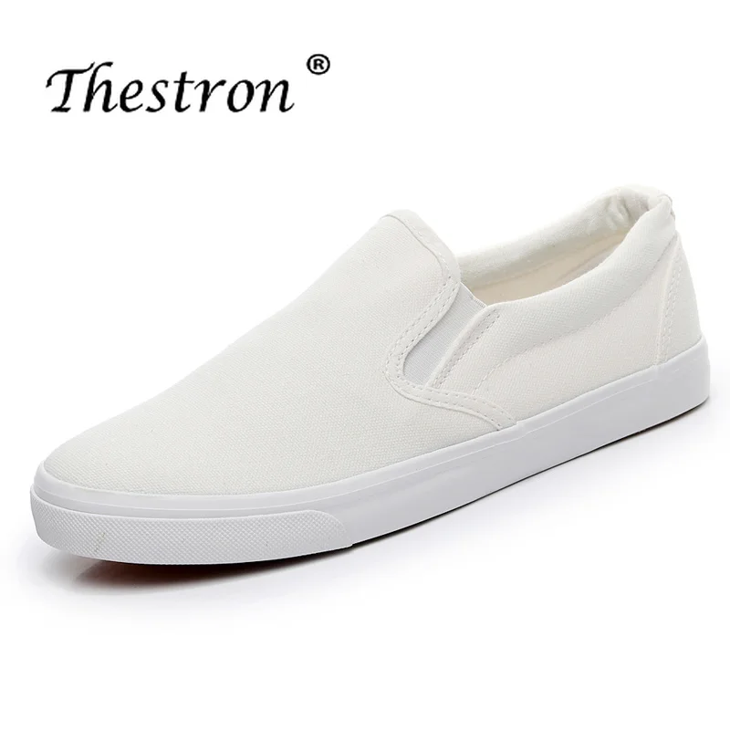 2018 New Canvas Drive Shoes Men Yellow White Vulcanized Lazy Canvas Shoes Mens Designer Sneakers Rubber Flats Shoes Fashion Male