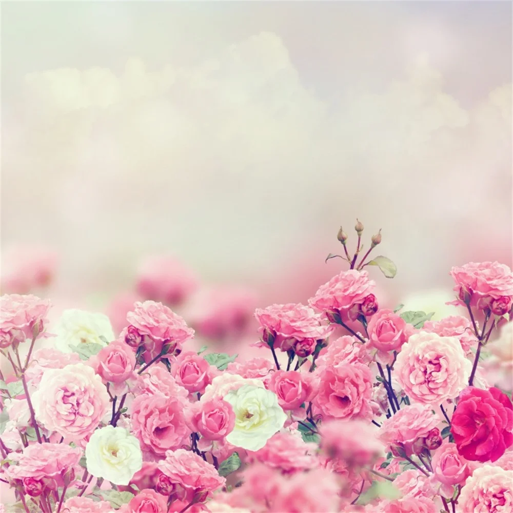 

Laeacco Spring Flowers Baby Newborn Photography Backgrounds Customized Photographic Backdrops For Photo Studio
