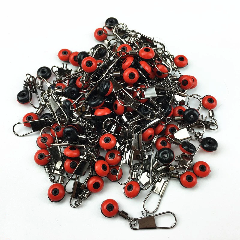 

20pcs-50pcs/lot Fishing Line Hook Swivels Shank Clip Connector Interlock Snap Sea Space Beans Lure Fishing Hooks Connector Tools