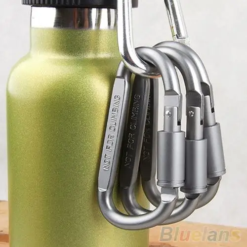 

5Pcs Aluminum Alloy Carabiner D-Ring Key Chain Keychain Clip Hook Outdoor Buckle