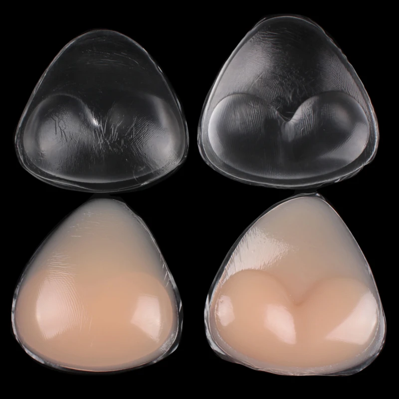 Buy Hot 1Pair Bikini Bra Insert Silicone Triangle Pads