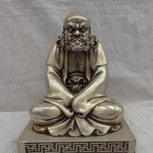 USPS в США S1467 1" Тибет Серебряные Буддизма Джосс Бронзовый Дамо Бодхидхарма Дхарма Будды Набор Статуя