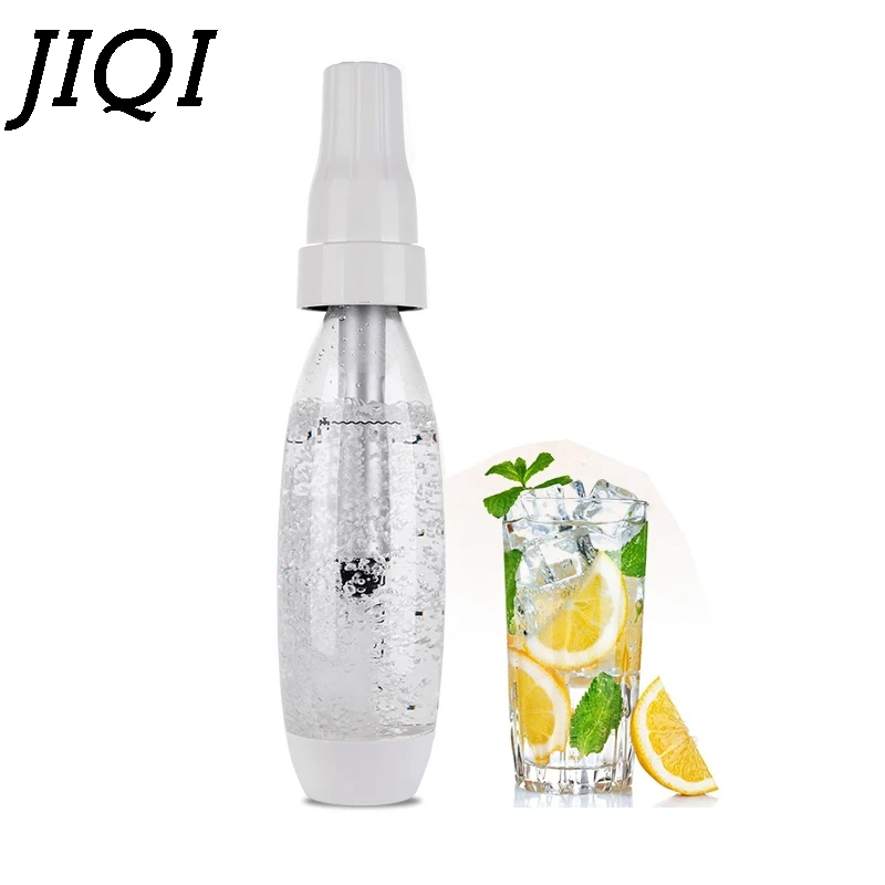 JIQI Portable Siphon Manual Bubble Water Sodas Machine Mini Carbonated Soft Drink Travel Juice Soda Maker Spritzers Spritzers