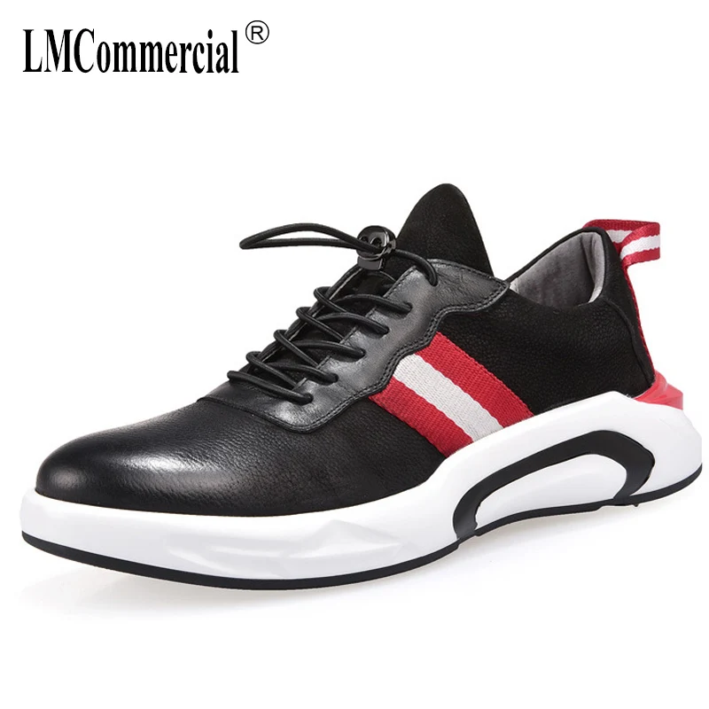 

spring and autumn summer Genuine Leather men's shoes all-match cowhide leisure shoes breathable sneaker casual shoes male