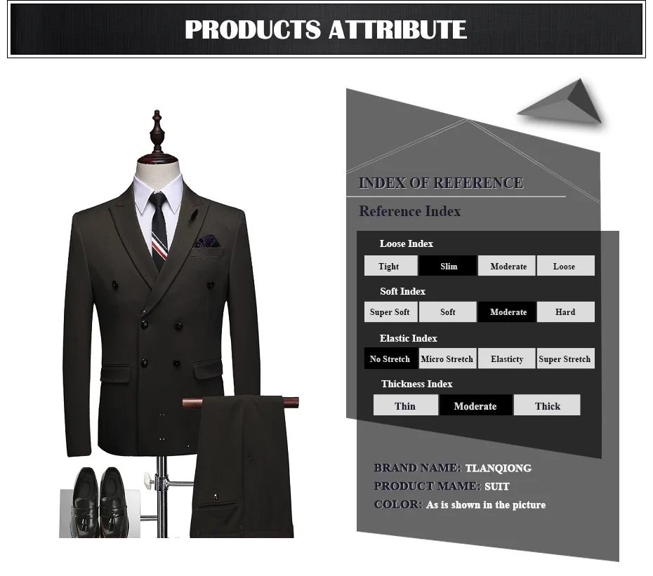 Элегантные Роскошные Мужские Slim Fit Мужские костюмы с брюками двубортные обтягивающие деловые костюмы Свадебные 3 шт костюм жилет брюки