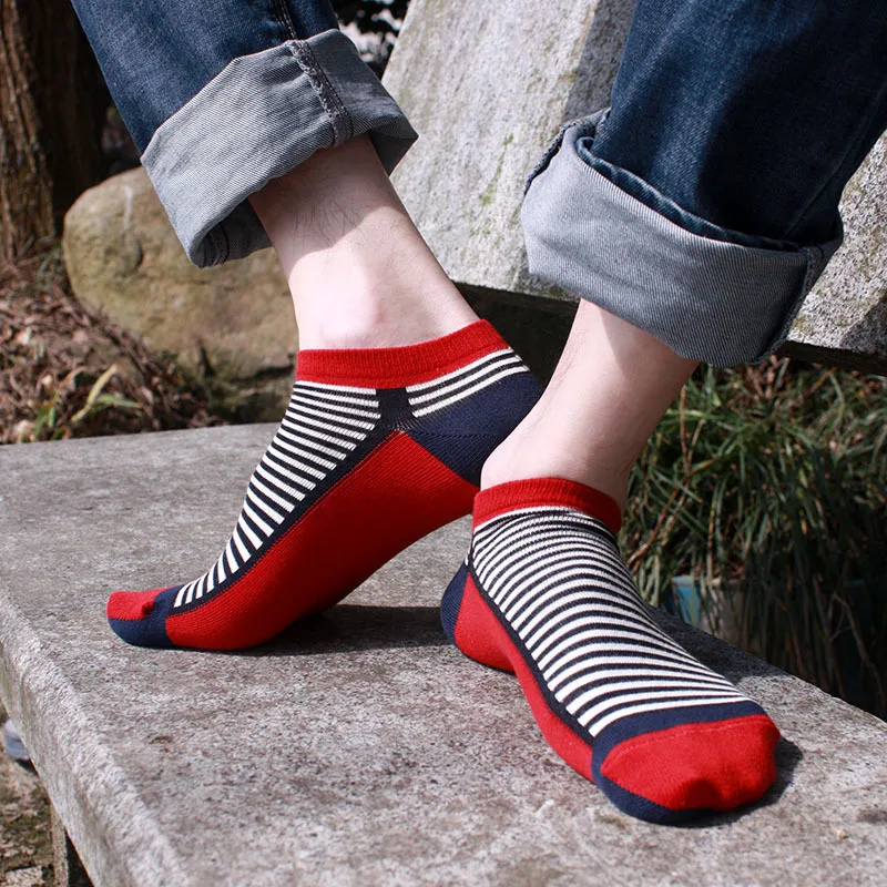 

20 pairs / Pack ! Cotton socks men spring summer new happy socks men's Casual socks hip hop cool Colorful striped slipper socks
