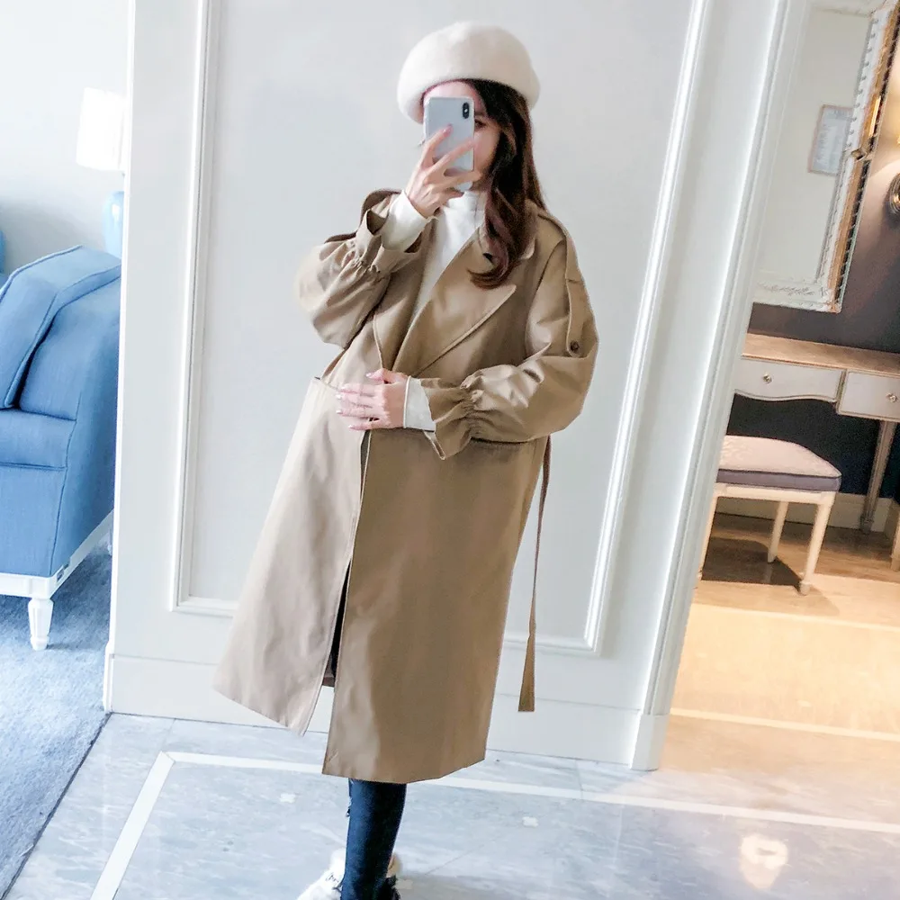 

Pregnant women wearing jacket 2018 autumn new fashion maternity dress Korean version of the large size windbreaker