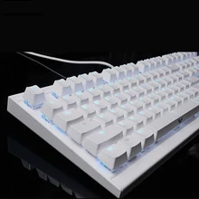 108 Buttons Blue Backlight USB Wired font b Gaming b font Mechanical font b Keyboard b