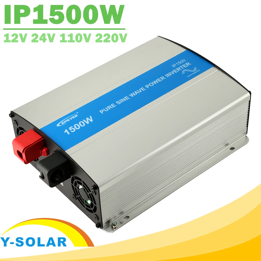 Power Inverter 1200W//2400W 24V to 110V//120V with 20A solar charge controller