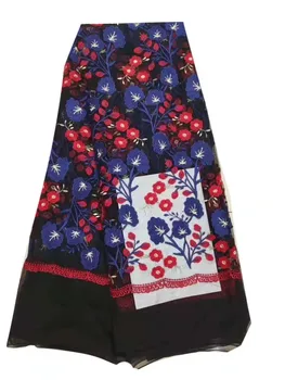 

african lace fabric 2019 high quality lace tulle lace fabric wholesale price nigerian lace fabrics for party dress(JK-4-19