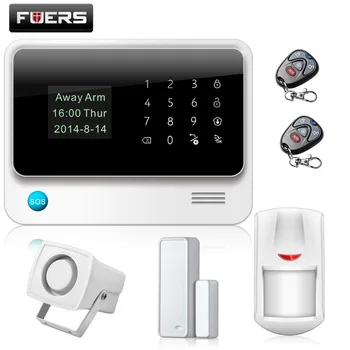 

Fuers Russian/English WiFi GSM Home Alarm System Security Phone Apps Control Russian Alarm with IP Camera WIFI GSM Alarm System