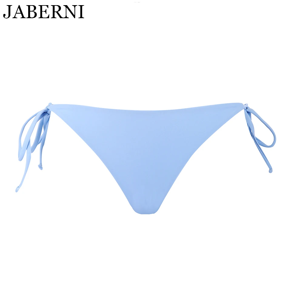 JABERNI sexy bikini bottoms women swimwear panties beach wear sky blue