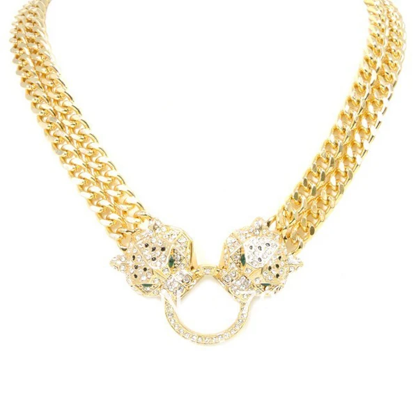 Двойная цепь с двойной планкой|chaine double|necklace chaindouble chain necklace |
