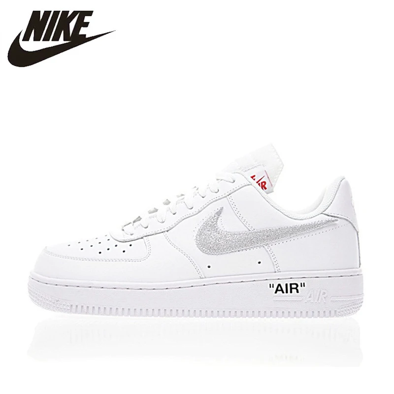 

Nike AIR AF1 Air Force 1 Men and Women Skateboarding Shoes , Silver Gold, Non-slip Breathable Waterproof AA3825 100 AA8152 700