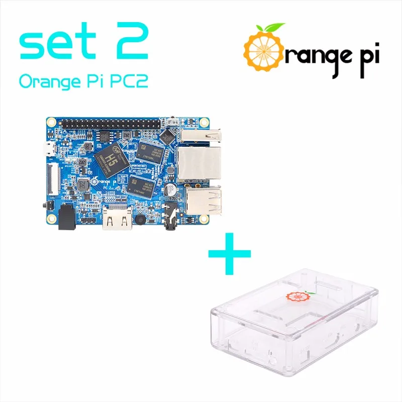 Оранжевый Pi PC2 SET2 оранжевый Pi PC2+ прозрачный ABS чехол с поддержкой Android, Debian