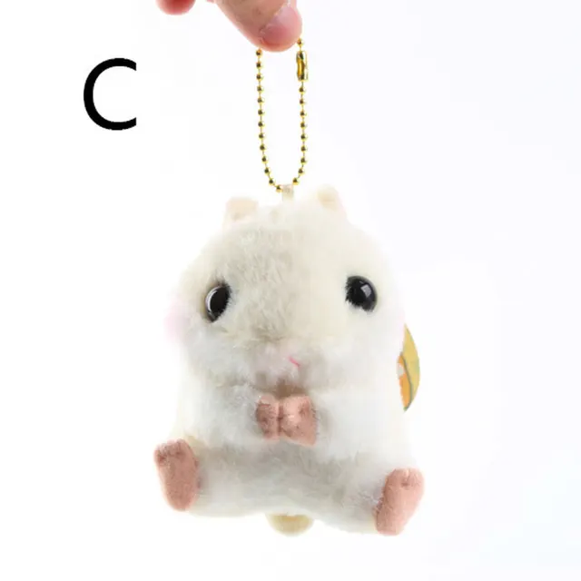 1pcs 10cm Lovely Hamsters Plush Toys Kawaii Mouse Soft Stuffed Pendant