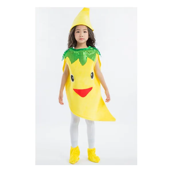 Модное детское маскарадное платье унисекс Детский костюм с рисунком фруктов и овощей праздничная одежда для выступлений для мальчиков и девочек - Color: 01