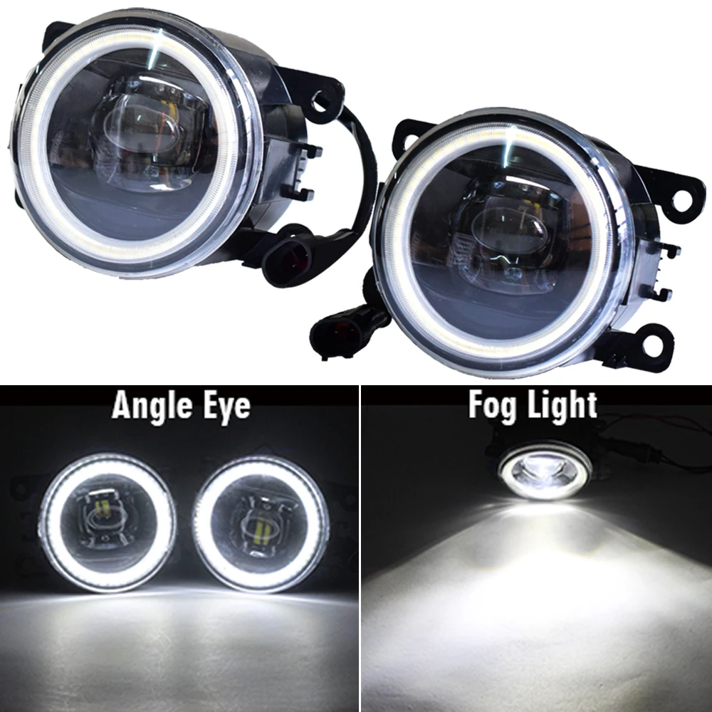 Высокая Яркость 12V светодиодный туман светильник глаза ангела дневного светильник DRL Для Ford Mustang 3.7L V6 2011-2013 противотуманной фары светильник s