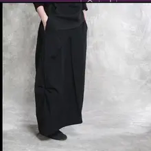 Осенняя новинка, Женская Оригинальная дизайнерская однотонная полуюбка S357