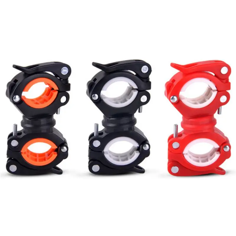 

Universal Bicycle Flashlight Clip Stand MTB Bike Handlebar Torch Holder Mount 360 Degree Rotation Cycling Lamp Air Pump Bracket