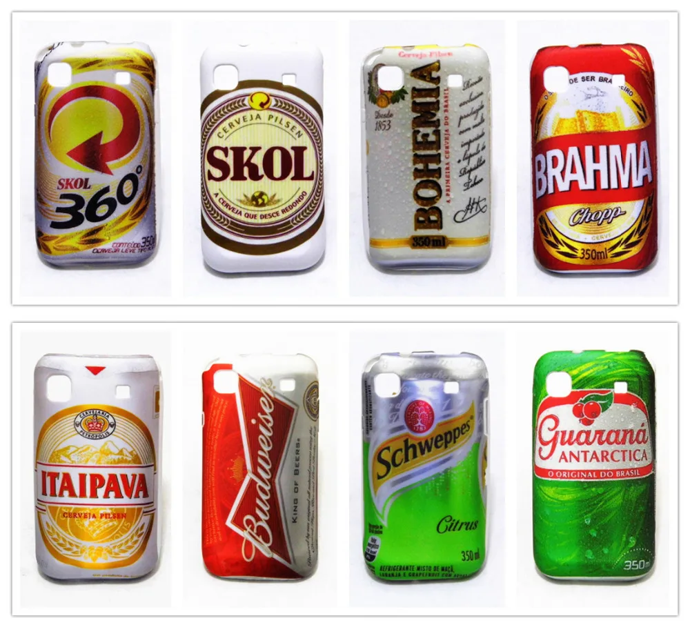 SKOL 360 Beer Pattern Design TPU Back Case Skin For Samsung Galaxy S i9000 / Plus i9001 Brazil |