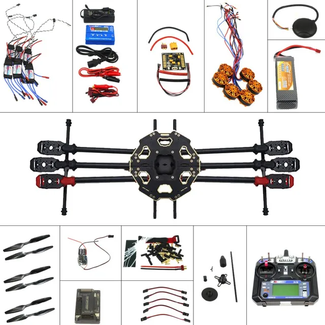 $393.12  F07807-D Full Kit 6-axle Aircraft Kit Helicopter Drone 680PRO Frame 700KV Motor GPS APM 2.8 Flight 