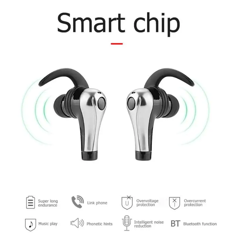QY1 мини наушники-вкладыши TWS Bluetooth гарнитура Беспроводной наушники-вкладыши Наушники-капельки со стерео наушники с микрофоном зарядным устройством наушники