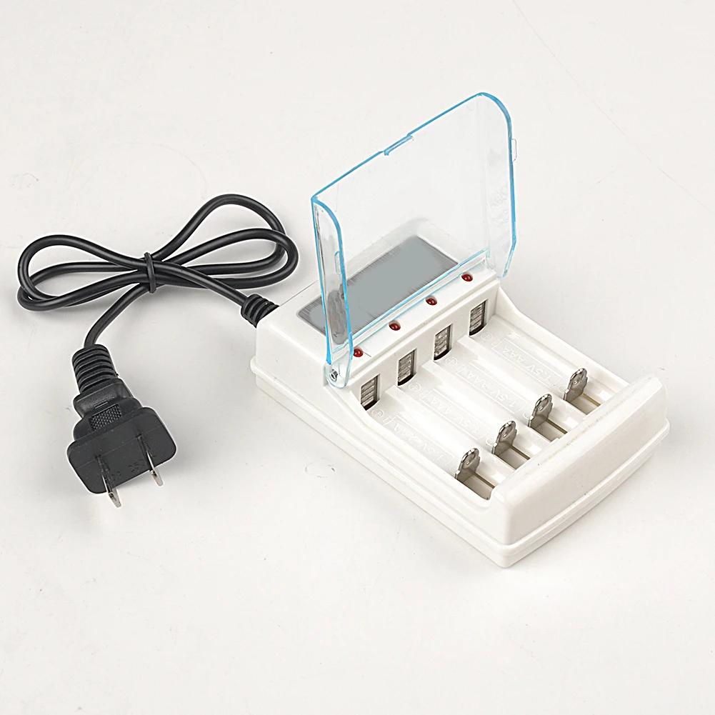 

NEW EU/US plug 4 Slots fast charging Battery Charger with short circuit protection For AAA and AA rechargeable battery