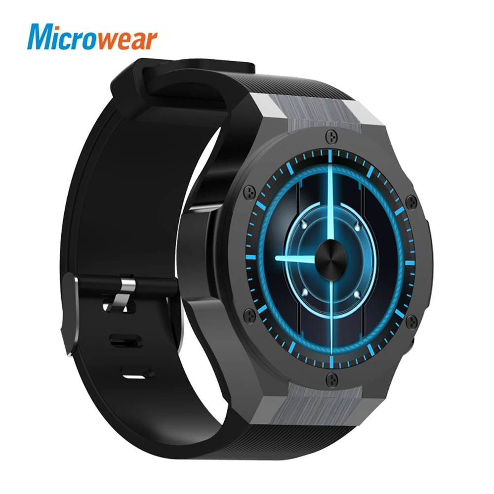 

Microwear H2 3G Smartwatch Phone 1.39 inch MTK6580 Quad Core 16GB ROM 2.0MP Cam Heart Rate Monitor Pedometer GPS Smart Watch