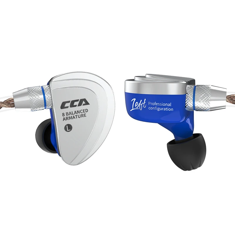 Продажа CCA C16 8BA привод в ухо наушник 8 сбалансированных арматуры HIFI Мониторинг наушники гарнитура со съемным отсоединением 2PIN кабель