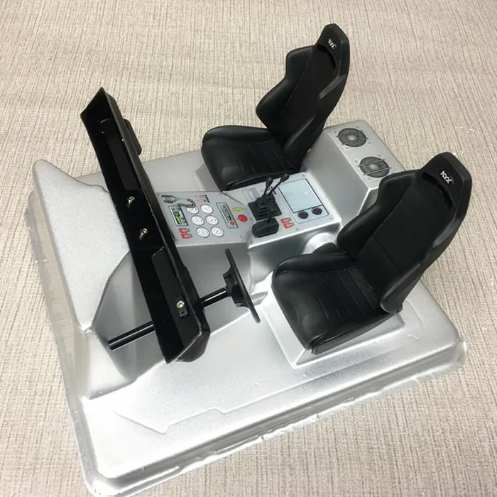 

1Set Simulation Climbing Car Cab Transparent DIY Cabs with Cab Seat/Chairs Steering Wheel for RC Cars Decoration Parts