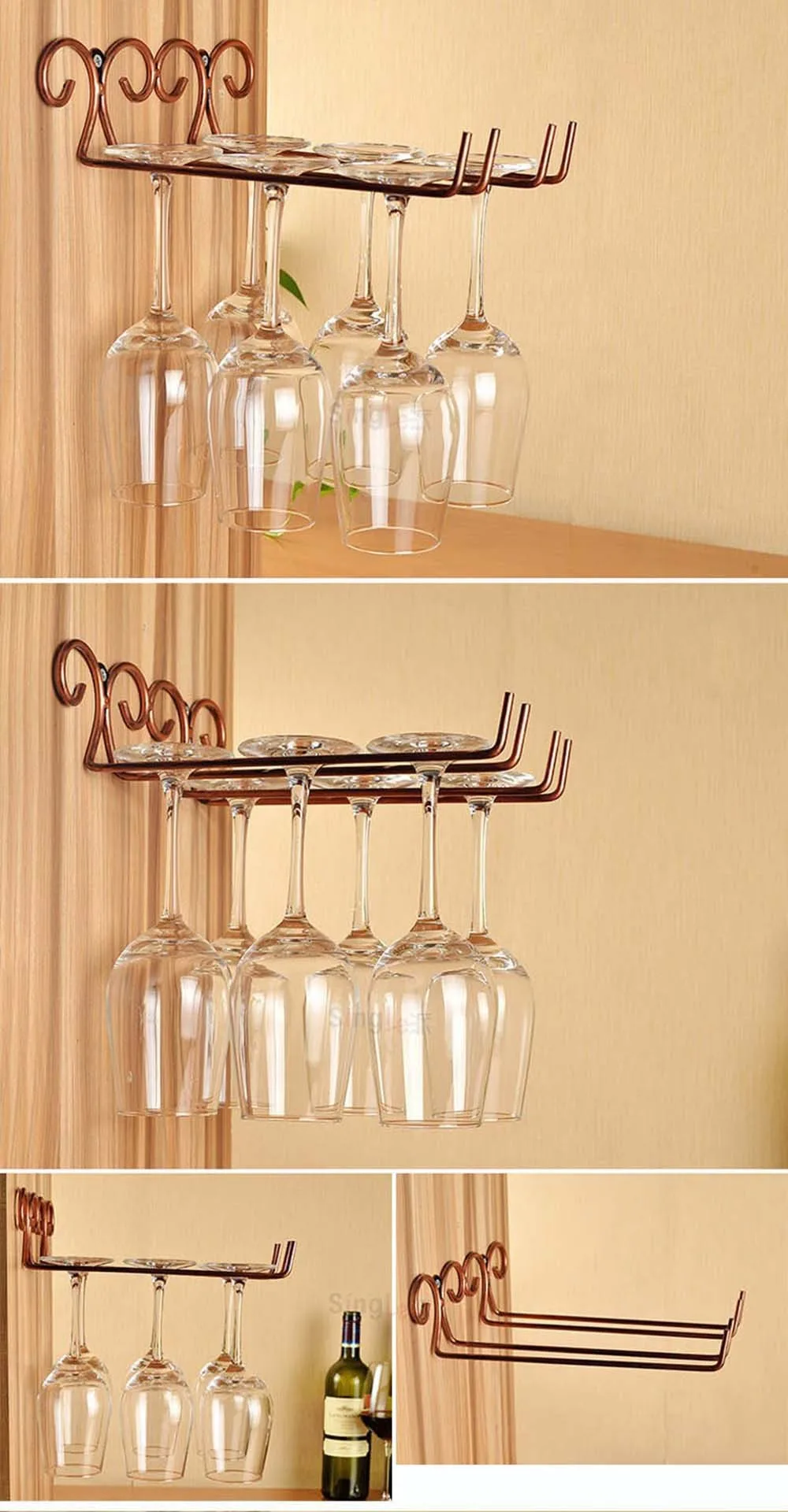 Hanging-Metal-Wine-Cup-Rack-SilverGold-Bar-SingleDouble-Rack-Wine-Stemware-Glass-Bottle-Goblet-Inverted-Holder-KC0026 (4)
