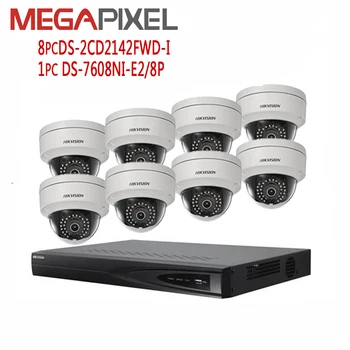 

kit camera hikvision 4mp 8ch Network video Surveillance Security System DVR NVR ip camera