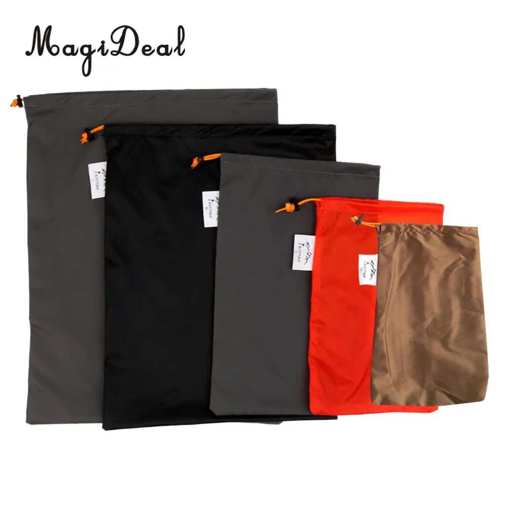 10 Pieces Travel Luggage Organizer Drawstring Clothes Shoes Stuff Sack Set