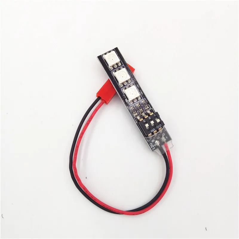 Andralyn RGB 5050 LED Light Board 5V 12V 16V 7Colors Switch Module JST Plug for DIY RC FPV Multicopter Mini Quad 180 230 QAV250 (12)