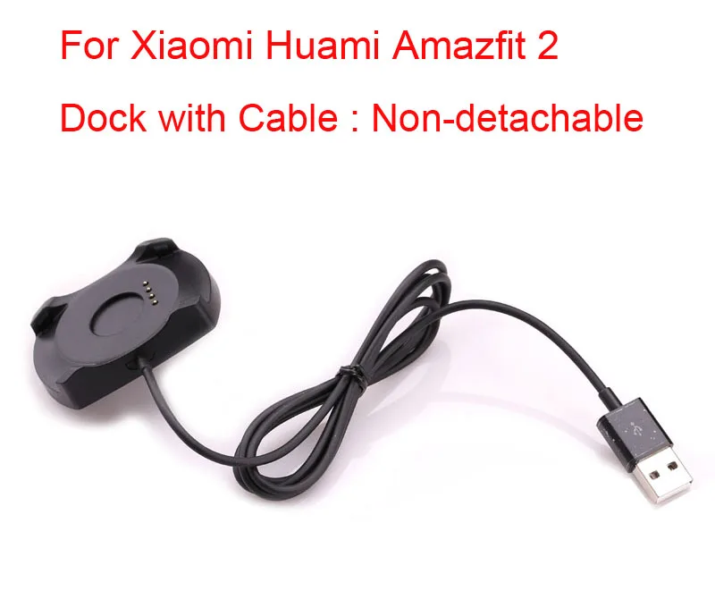 For Amazfit 2 USB быстрое зарядное устройство зарядная док-станция Смарт часы Колыбель+ Micro USB кабель для Xiaomi Huami Amazfit 1 или Amazfi 2 спортивные часы - Тип штекера: For Amazfit 2