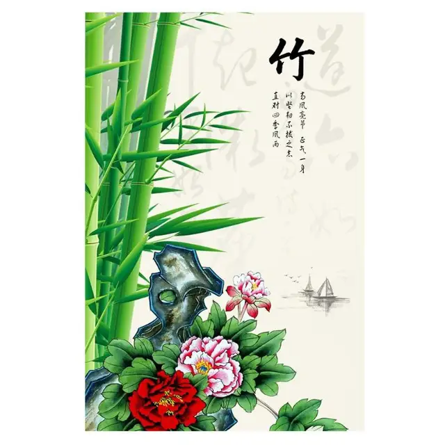 40*60cm DIY 5D Diamond Mosaic Embroidery Decor Plum Orchid