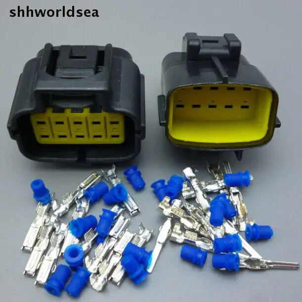 Shhworldsea 10 Pin Way 1 8 мм Автомобильный гнездовой штекер Электрический