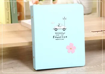 

Cartoon Flower Pu Leather Cover Interleaf Type 6Inch Cheap Photo Album Baby Family Ablum Book Style Photo Gallery Photo Album