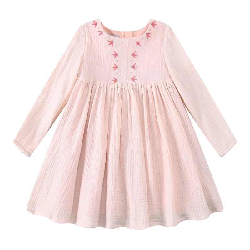 W. L. MONSOON/ г. Детские платья для девочек на Рождество; Брендовое платье принцессы; осеннее платье с вышивкой для маленьких девочек; одежда для детей