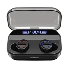 Водонепроницаемый Bluetooth 5,0 наушники-вкладыши стерео беспроводные с зарядным Pod для спорта IJS998