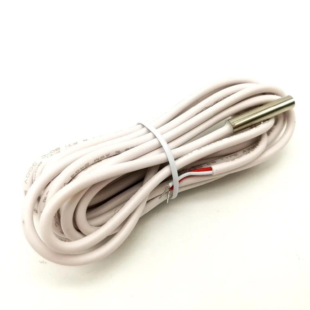 

New White 3 Meters 10000 Ohms Sensor Cable Floor Heating Thermostat Temperature Sensor Probe 1 piece