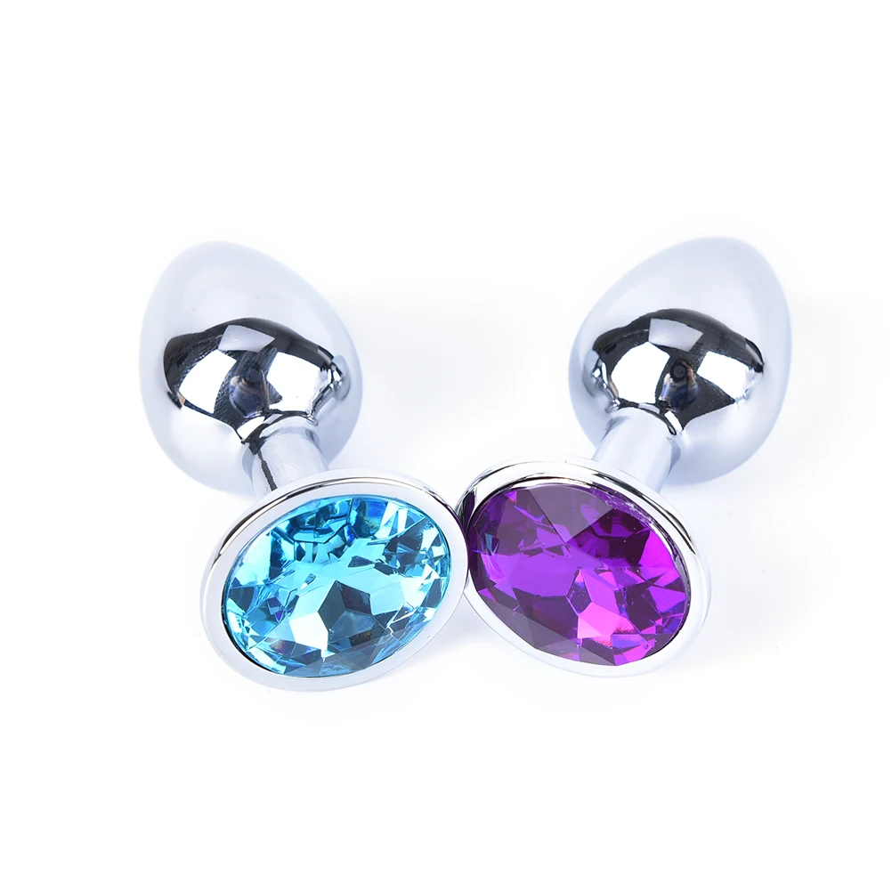 1 Pcs Metal Crystal Anal Plug Stainless Steel Booty Beads Jewelled Butt Sex Toys Products For Men Couples Small Size | Красота и