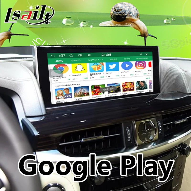 64 Гб Carplay и мультимедийный видеоинтерфейс для Lexus LX460d LX570 2013 2020 с YouTube Android Auto Netflix